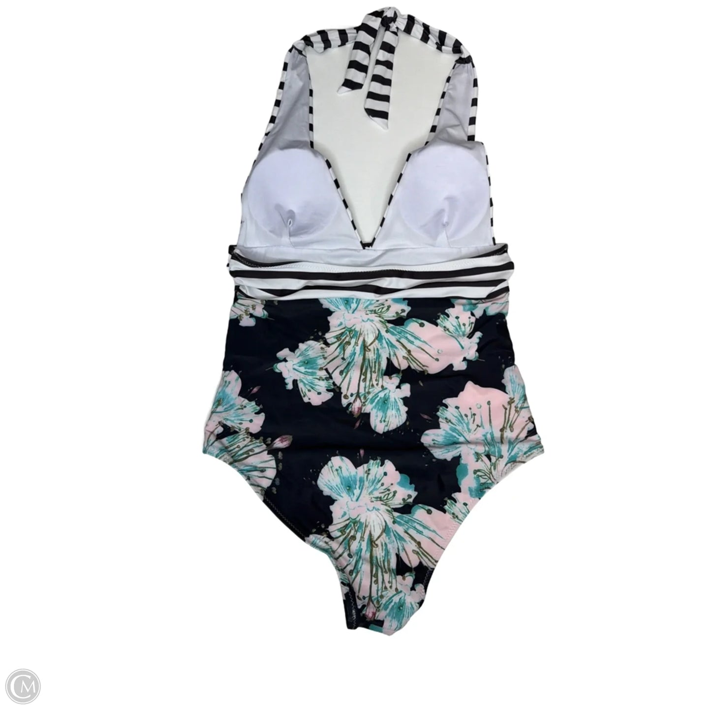 Swimsuit By Clothes Mentor In Striped Pattern, Size: M