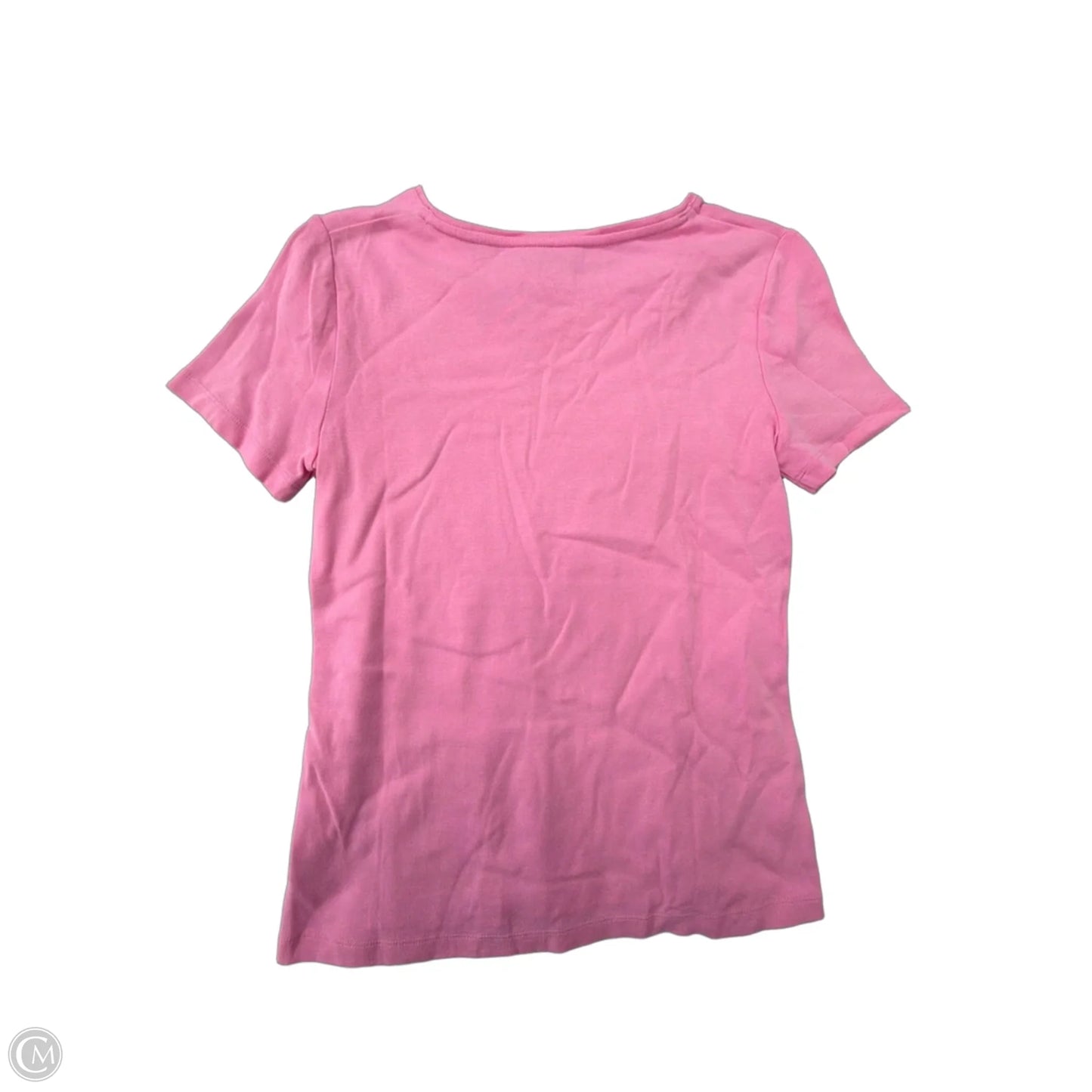 Top Short Sleeve Basic By Talbots In Pink, Size: S