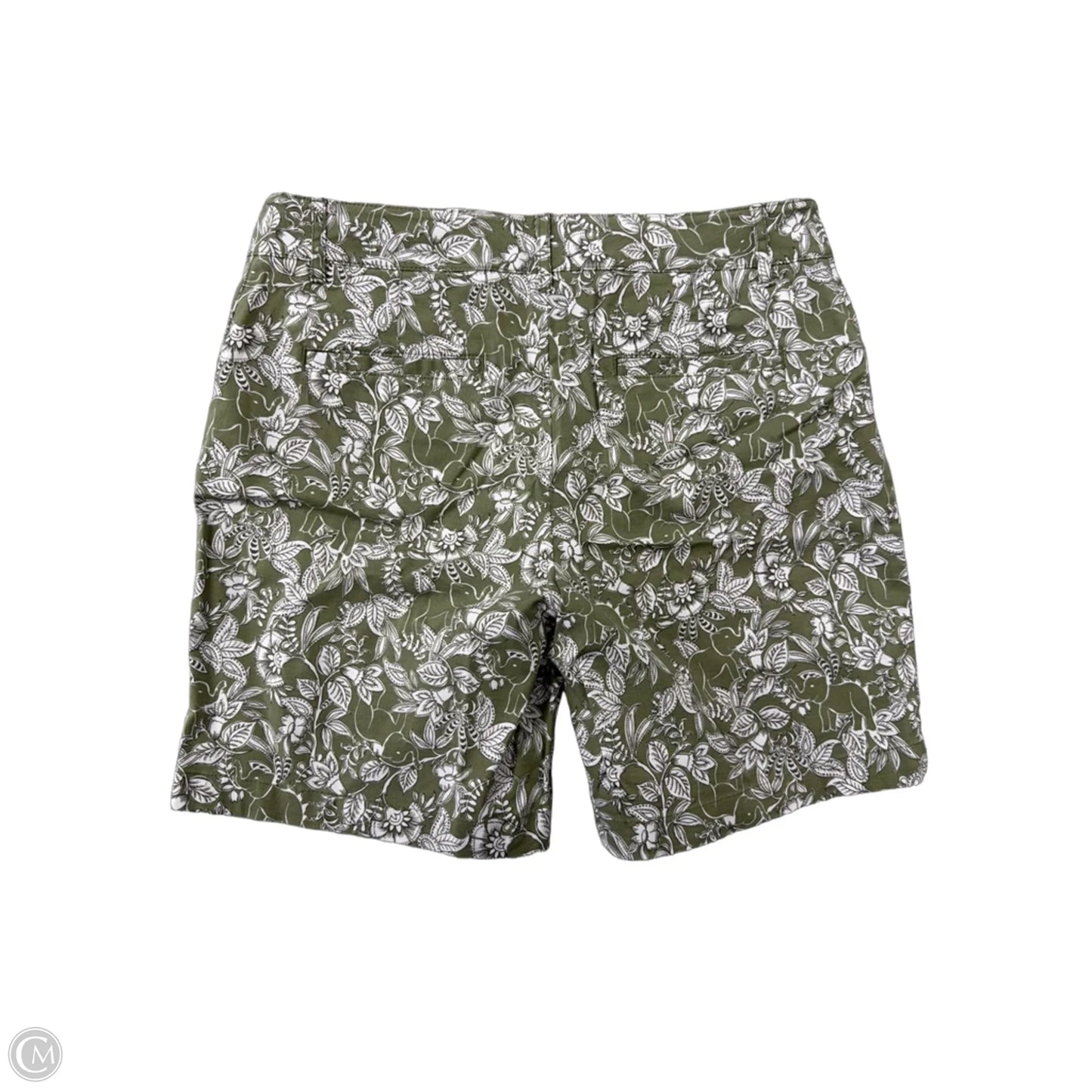 Shorts By Talbots In Green & White, Size: 6