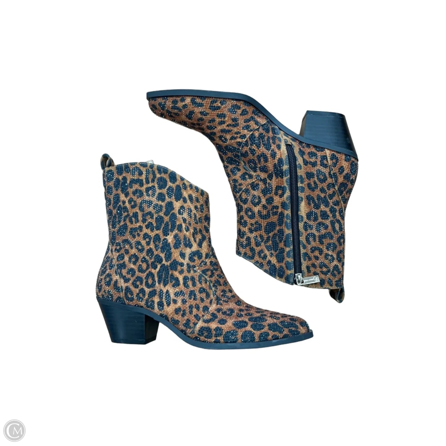 Boots Ankle Heels By Jessica Simpson In Animal Print, Size: 7