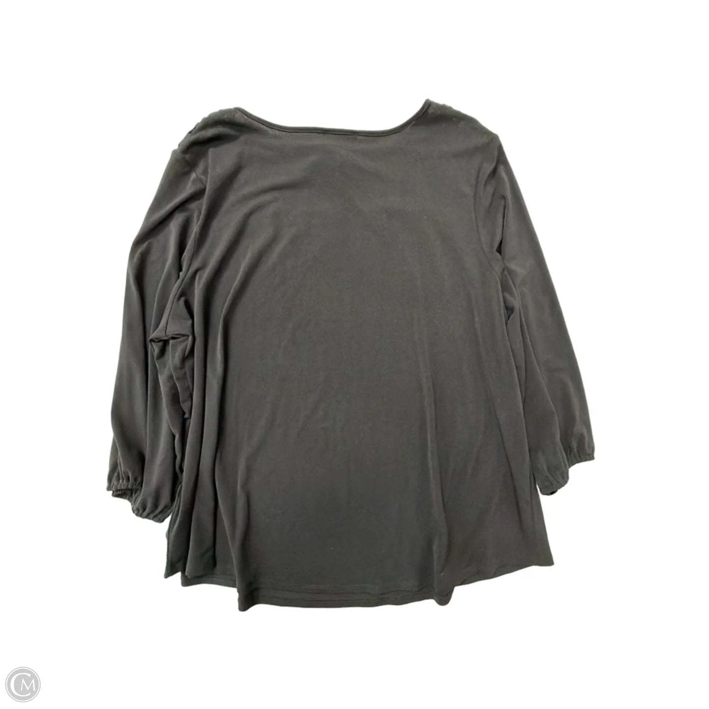 Top Long Sleeve By Adrianna Papell In Black, Size: 3x