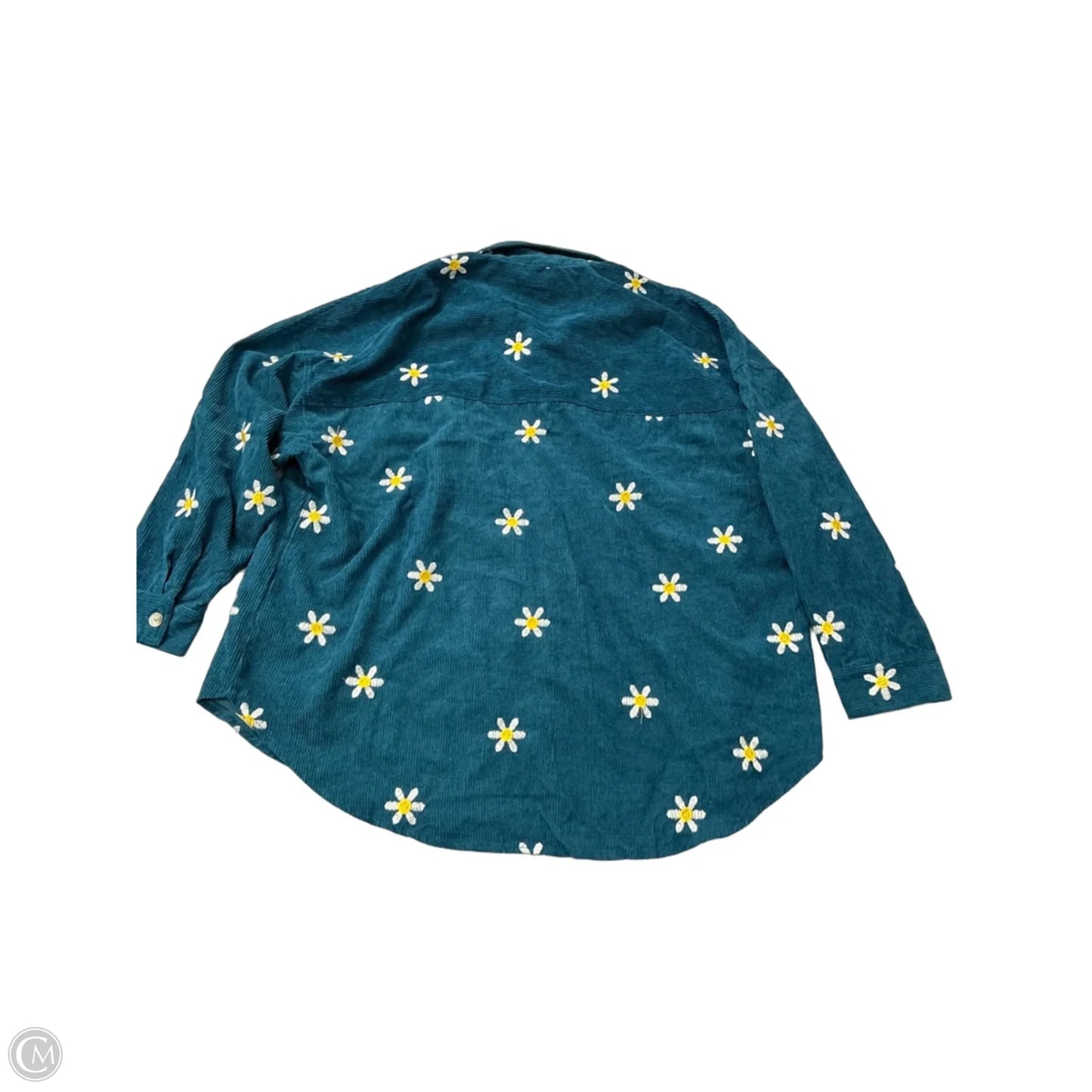 Jacket Shirt By Clothes Mentor In Floral Print, Size: 2x
