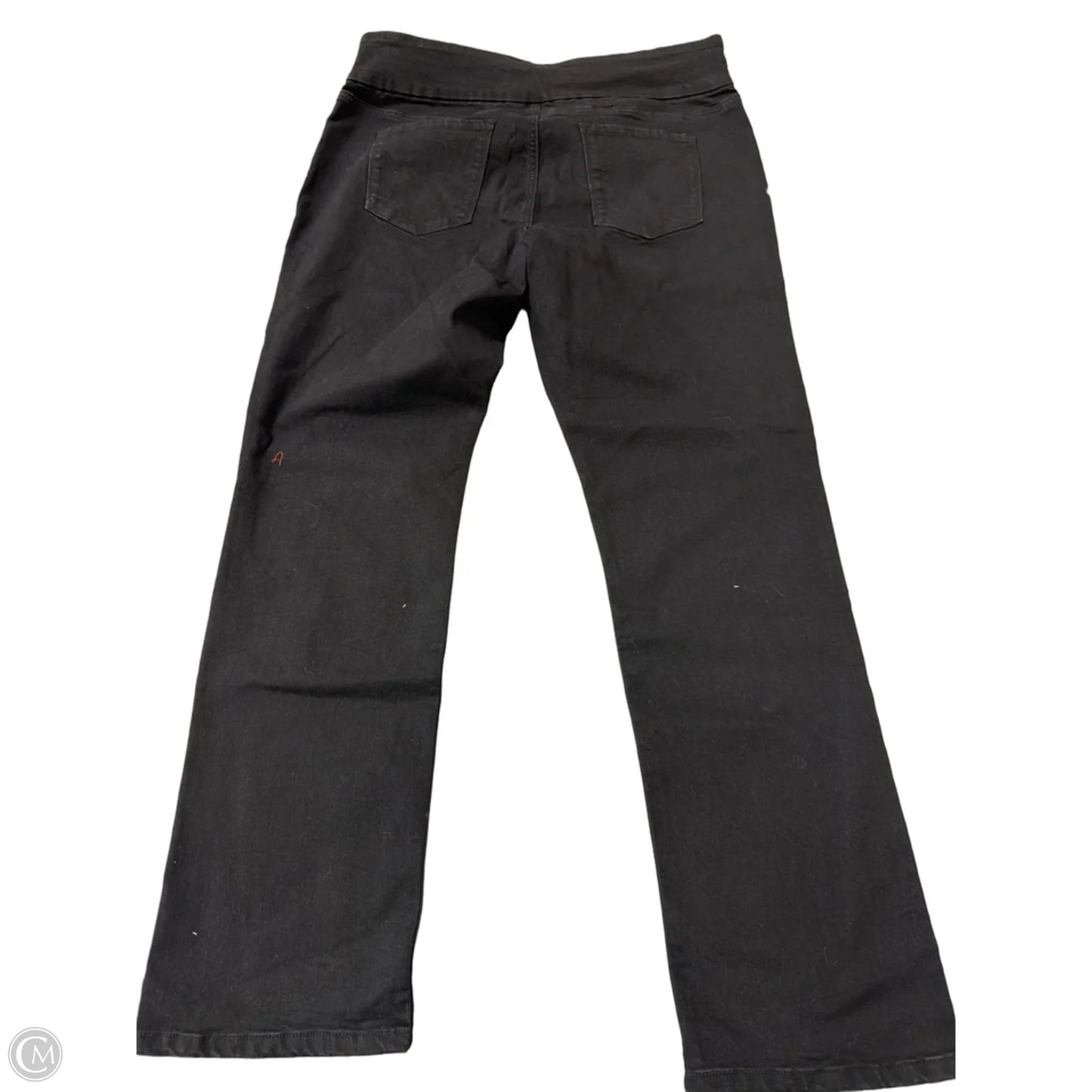 Jeans Straight By Gloria Vanderbilt In Black Denim, Size: 18