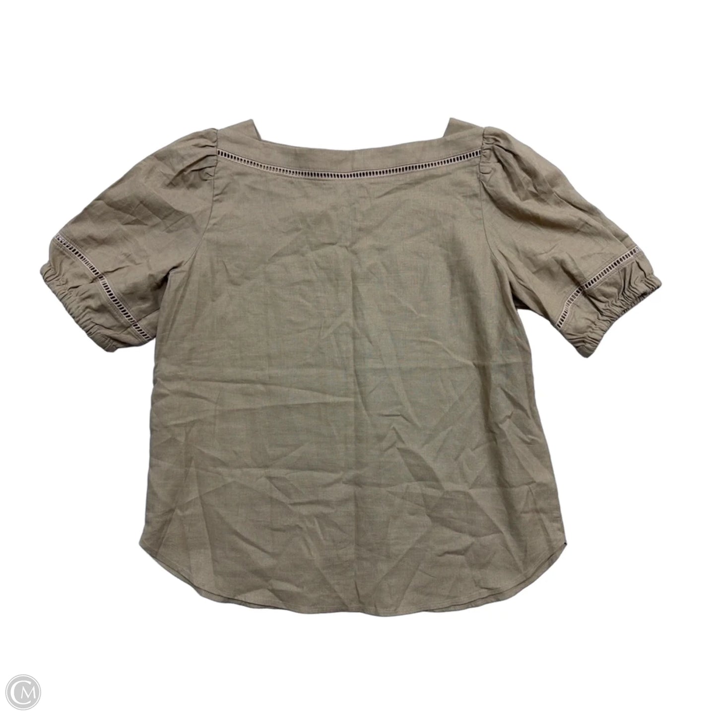 Top Short Sleeve By Ann Taylor In Brown, Size: M