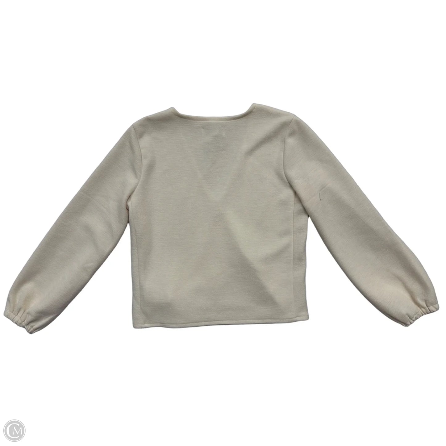 Top Long Sleeve By Clothes Mentor In Cream, Size: S