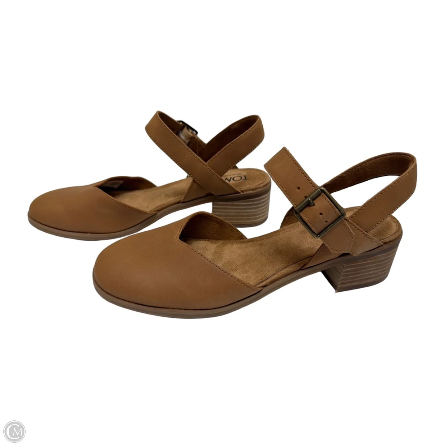 Sandals Heels Block By Toms In Brown, Size: 8.5