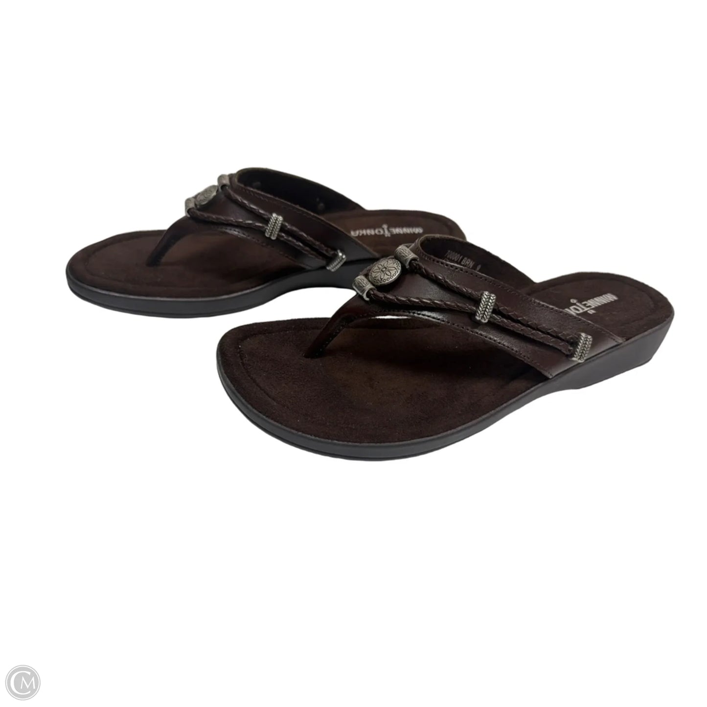 Sandals Flats By Minnetonka In Brown, Size: 9