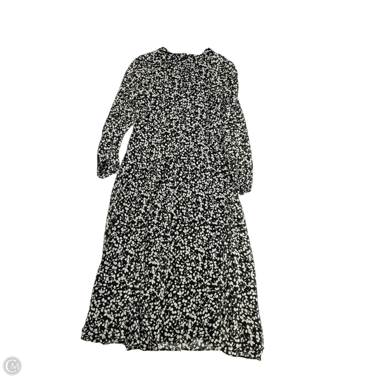 Dress Casual Maxi By Tommy Hilfiger In Black & White, Size: S