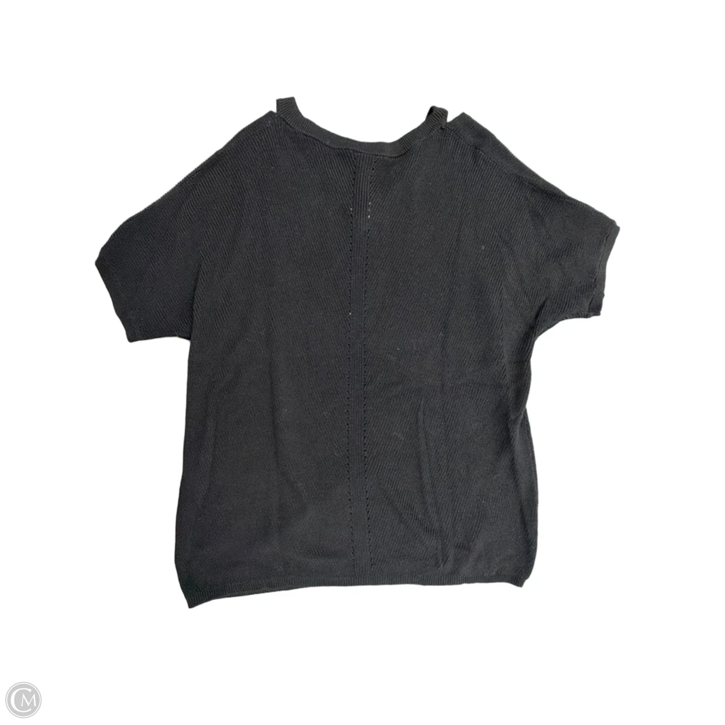 Sweater Short Sleeve By Westport In Black, Size: M