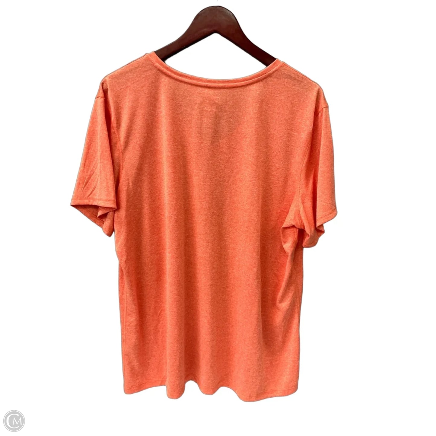 Athletic Top Short Sleeve By Athletic Works In Orange, Size: 2x