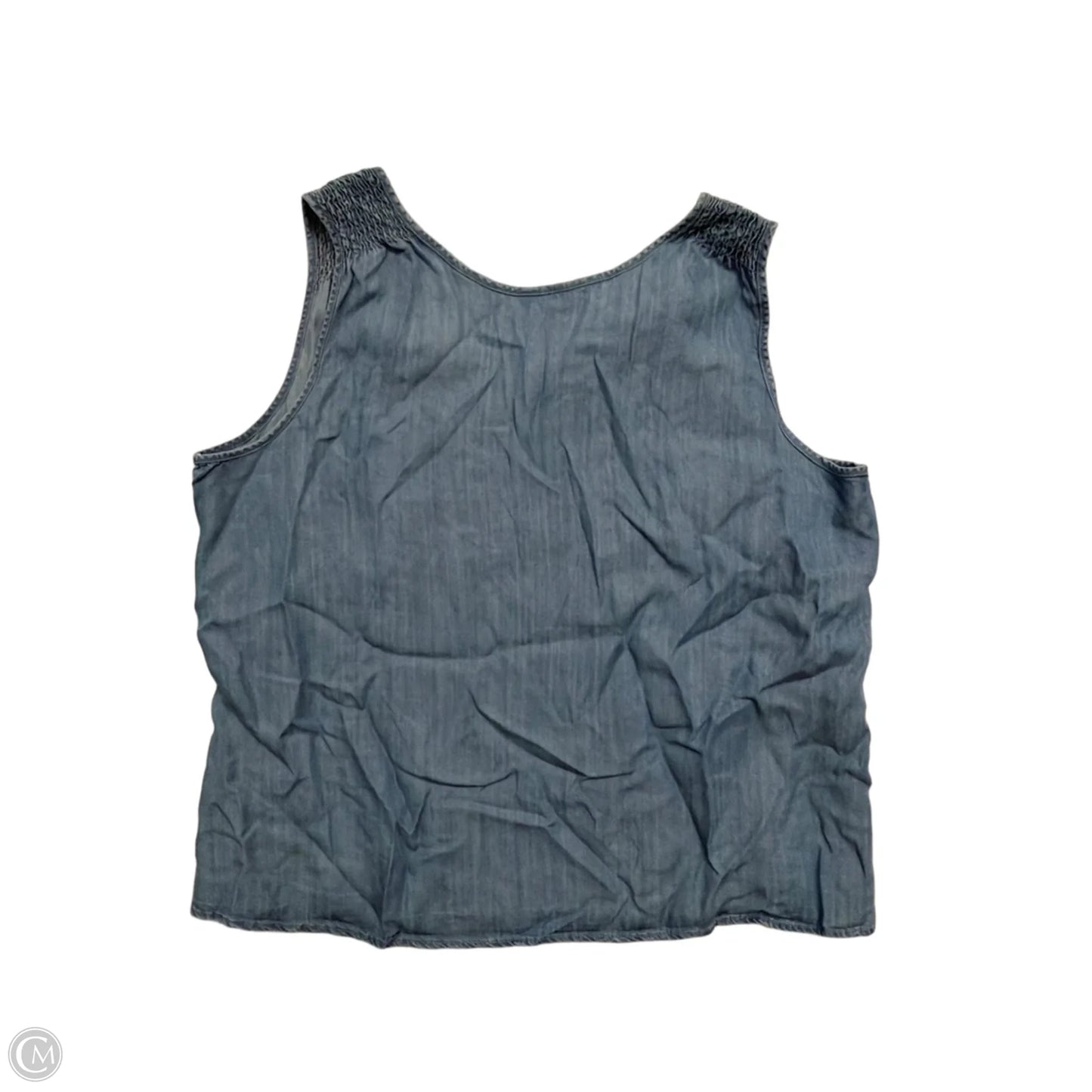 Tank Top By Time And Tru In Blue Denim, Size: Xl