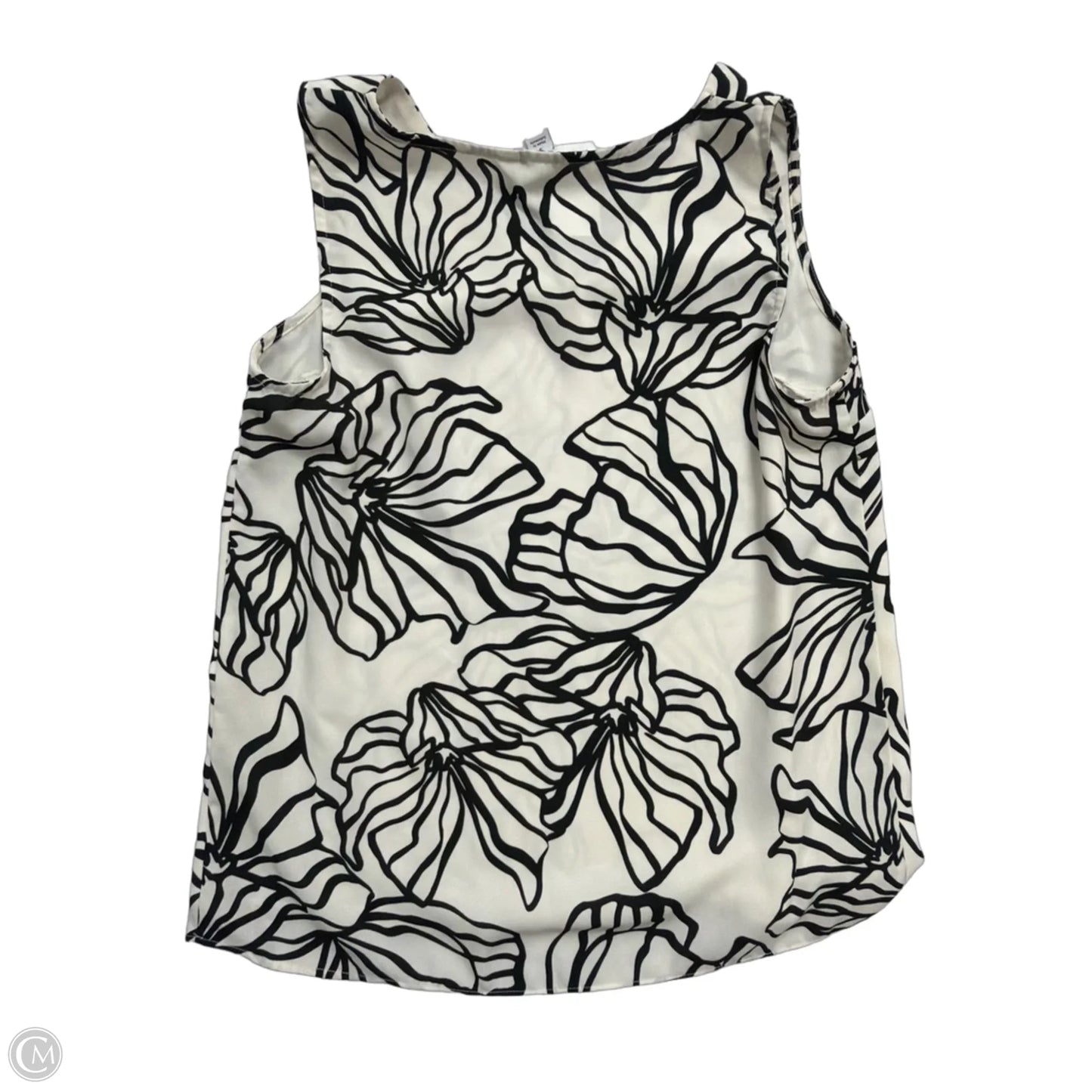 Top Short Sleeve By Nine West In Black & White, Size: Small