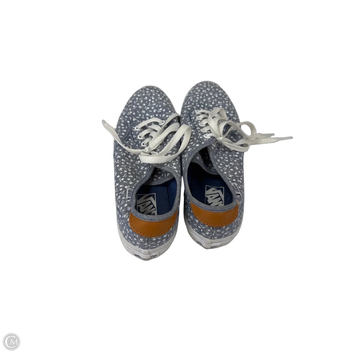 Shoes Sneakers By Vans In Blue & White, Size: 9.5