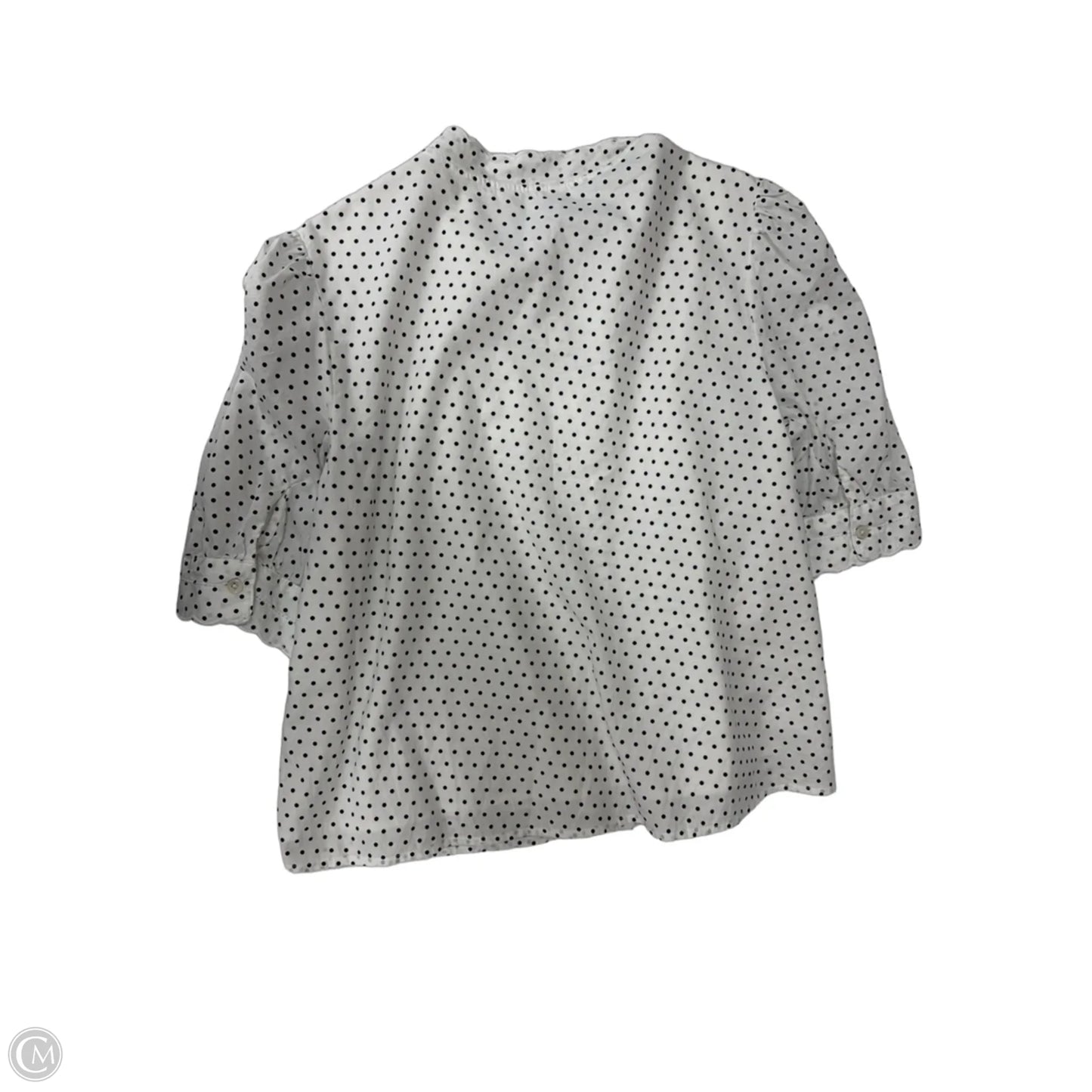Top Short Sleeve By Time And Tru In Polkadot Pattern, Size: L