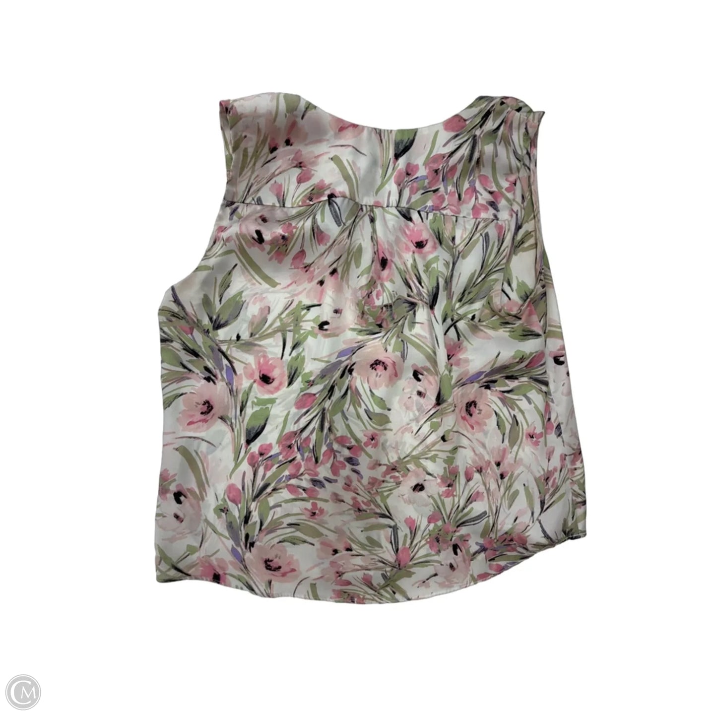 Top Sleeveless By Kasper In Floral Print, Size: M