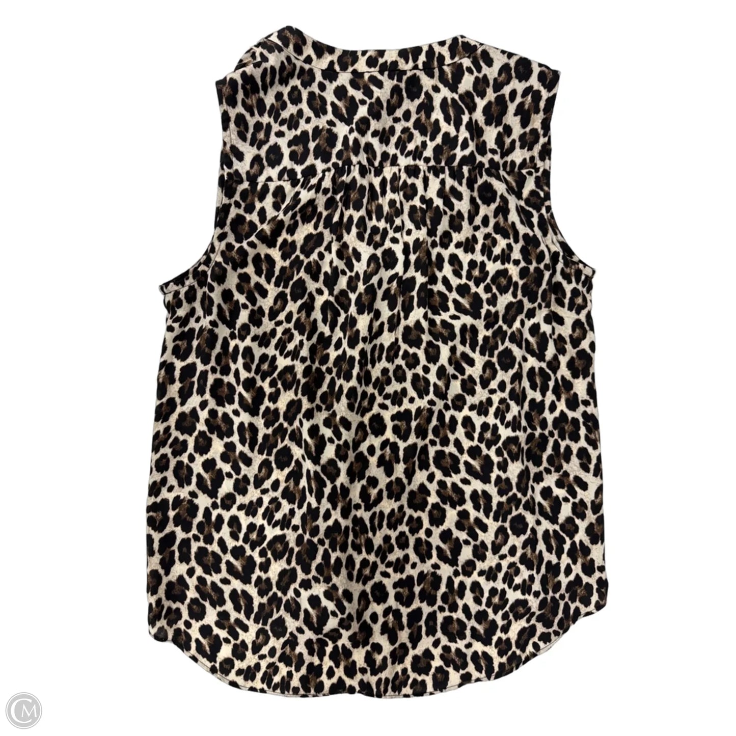 Top Sleeveless By Vince Camuto In Animal Print, Size: S
