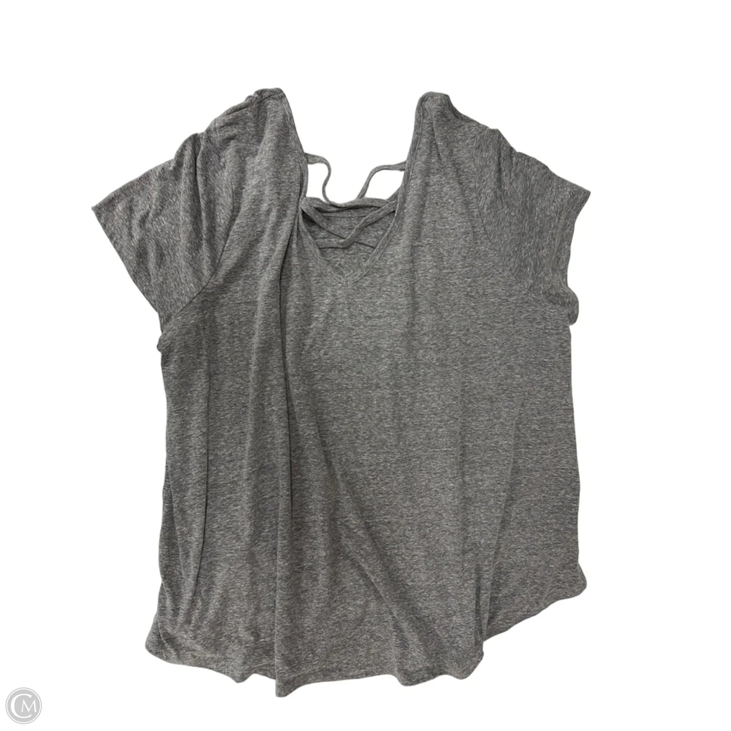 Athletic Top Short Sleeve By Livi Active In Grey, Size: 3x
