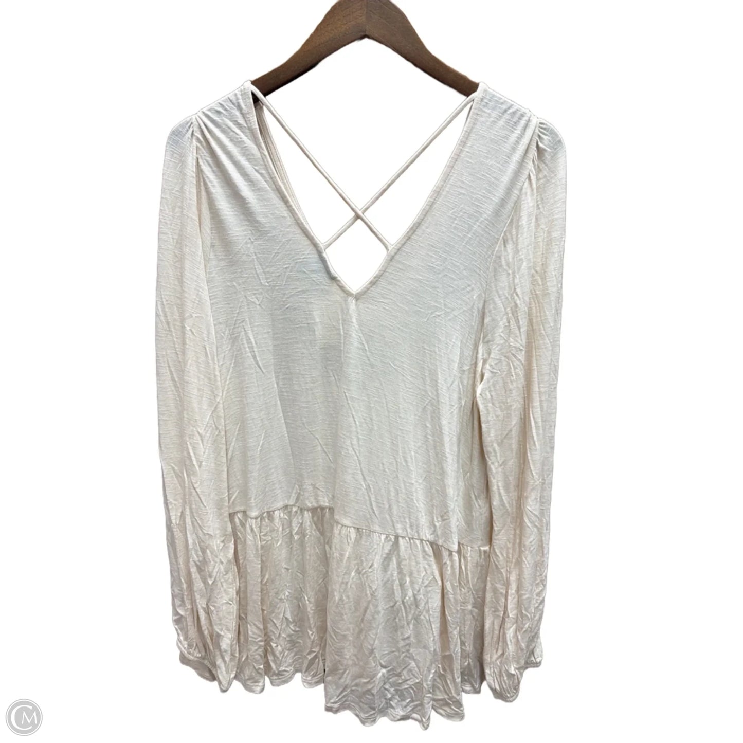 Top Long Sleeve By Torrid In Cream, Size: 2x