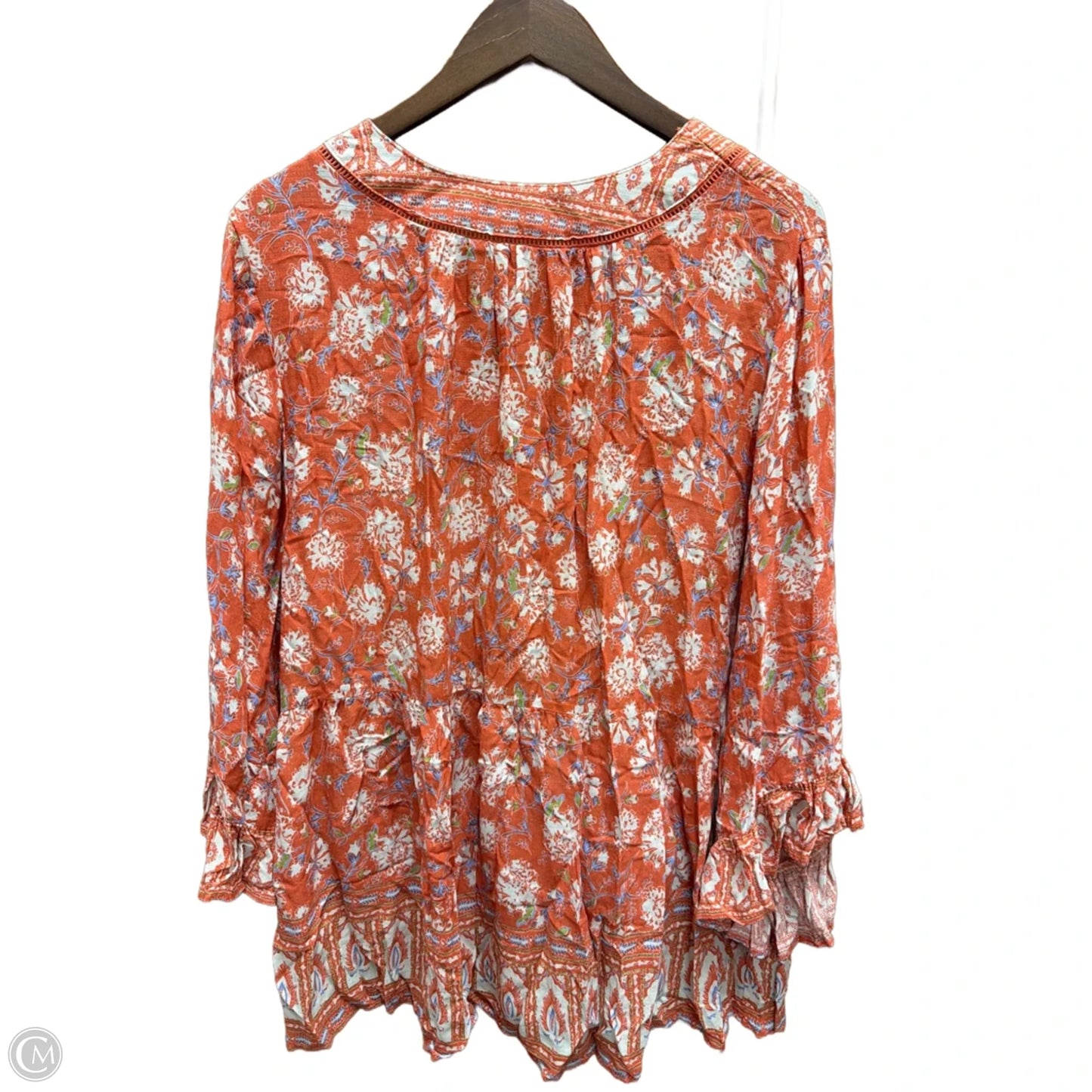 Top Long Sleeve By Cynthia Rowley In Orange, Size: 2x