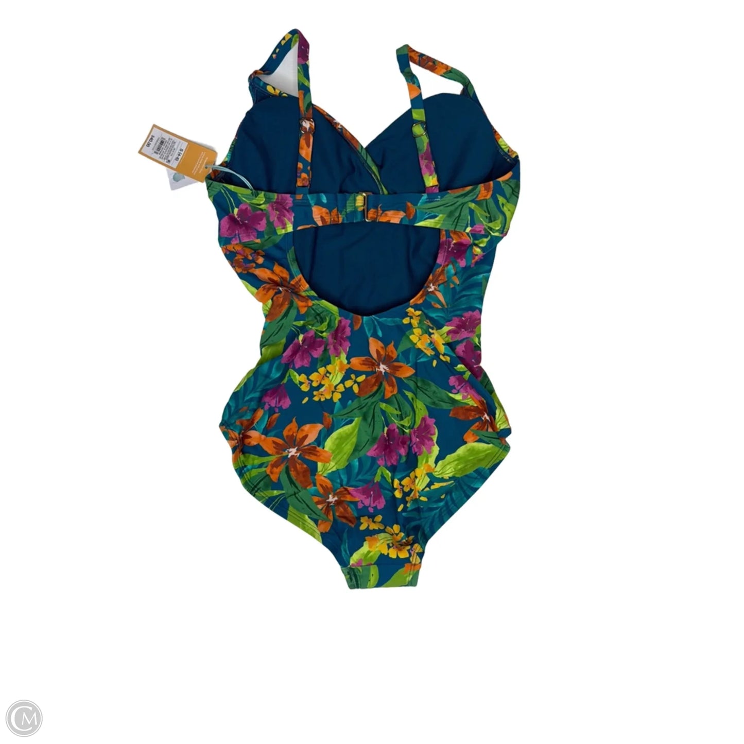 Swimsuit By Kona Sol In Tropical Print, Size: S