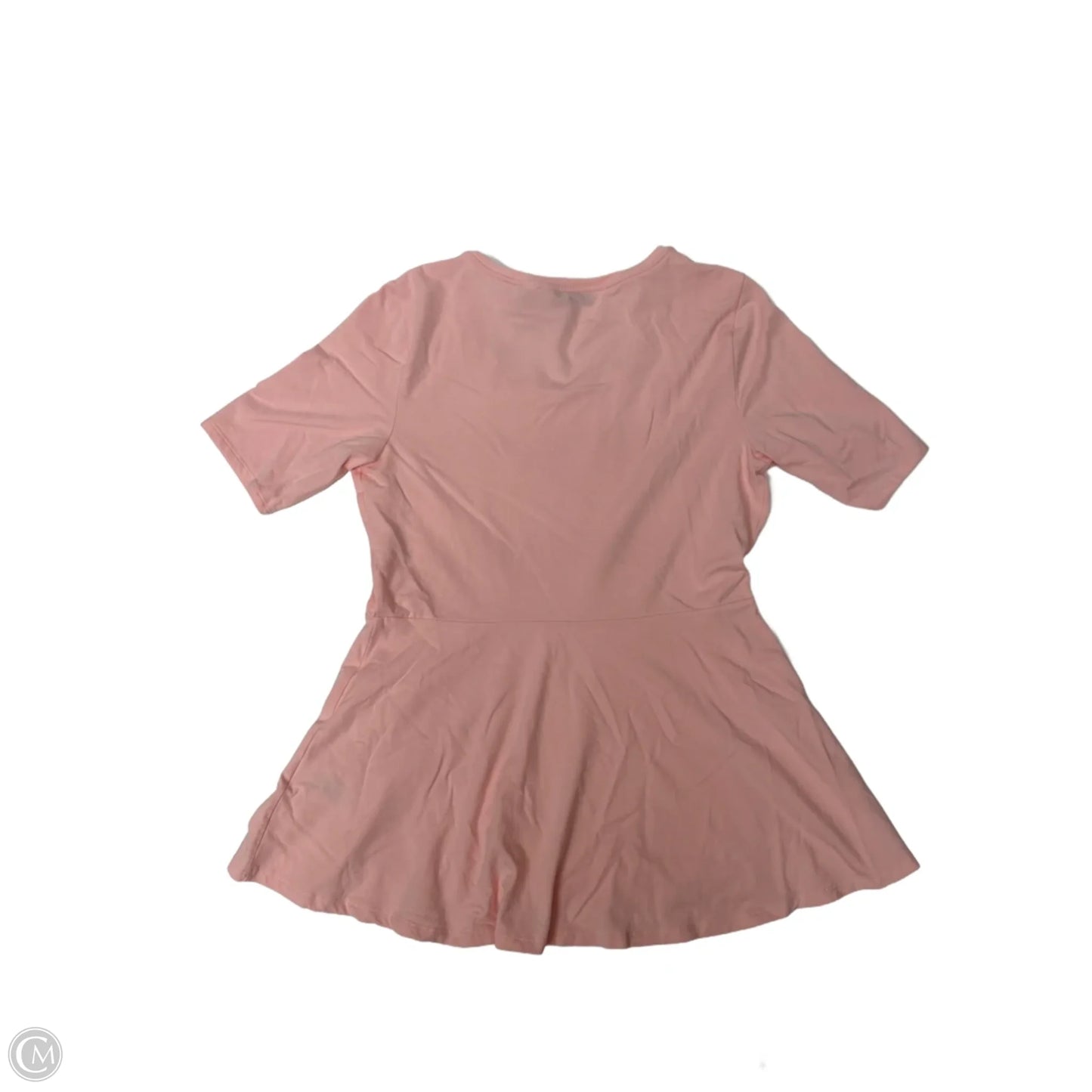 Tunic Short Sleeve By Isaac Mizrahi Live Qvc In Pink, Size: S