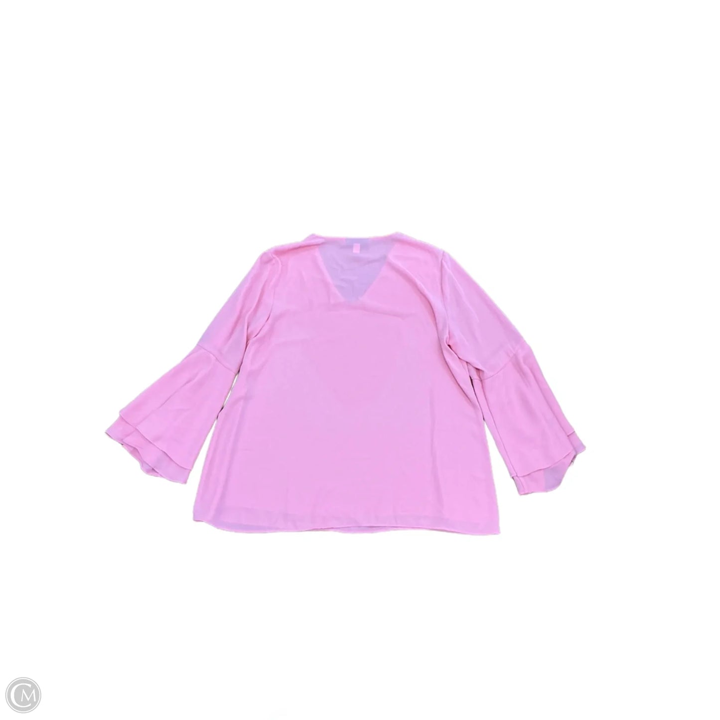 Top Long Sleeve By Alfani In Pink, Size: L
