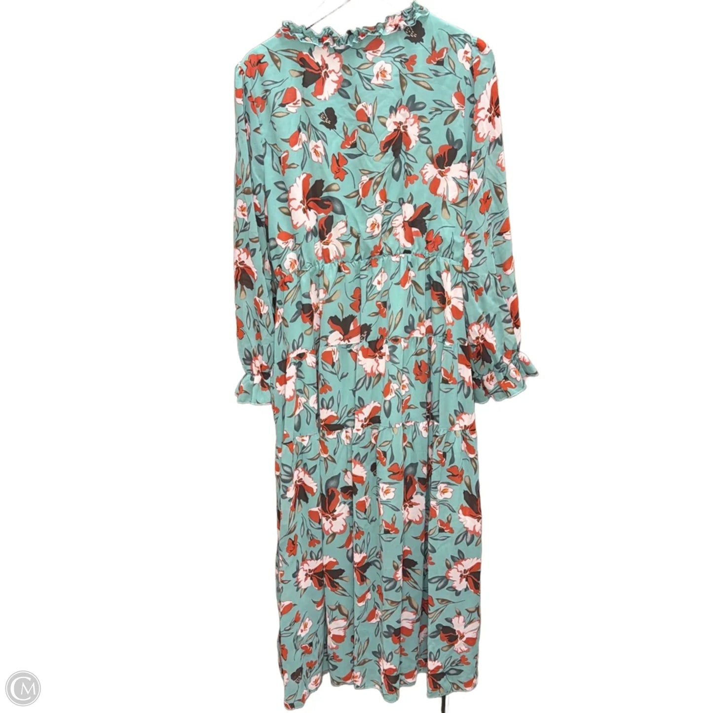 Dress Casual Maxi By Cme In Floral Print, Size: 1x