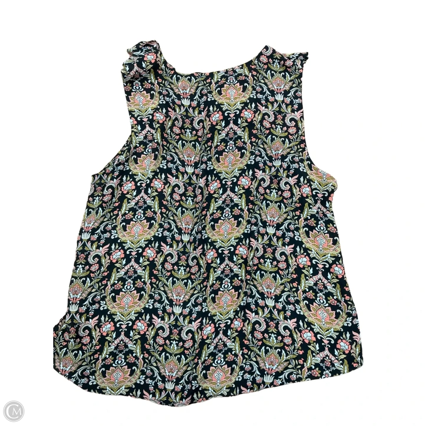 Top Sleeveless By Roz And Ali In Floral Print, Size: 2x