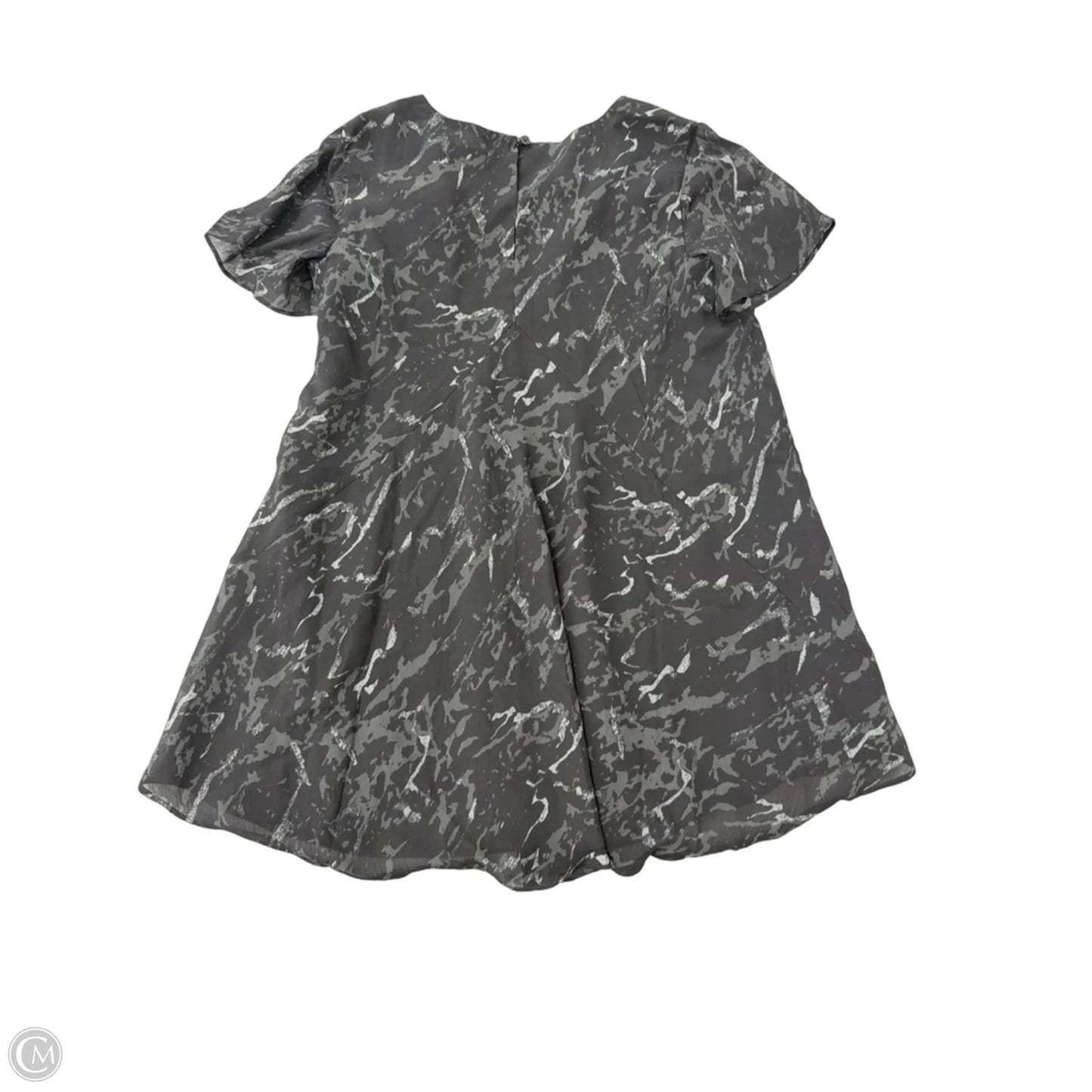 Top Short Sleeve By H For Halston In Black & Grey, Size: Xxs