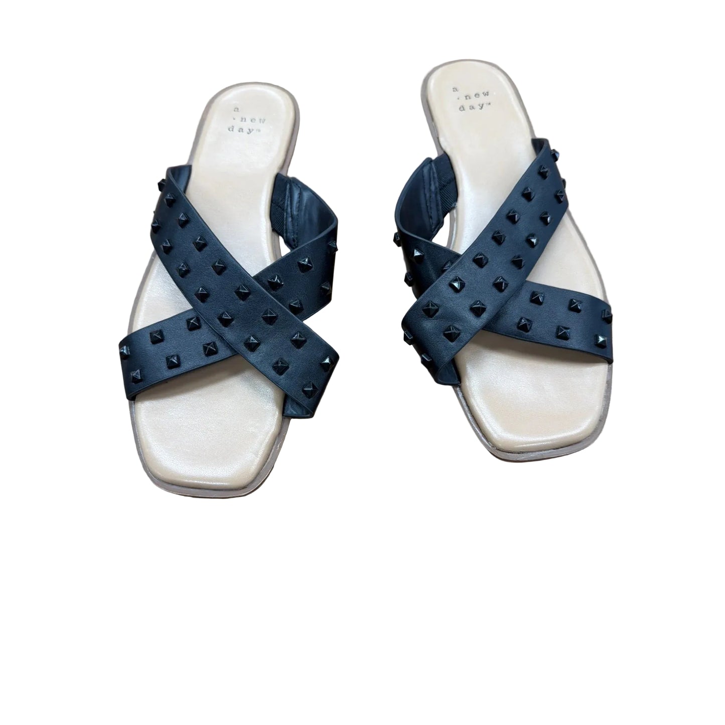 Sandals Flats By A New Day In Black, Size: 6.5