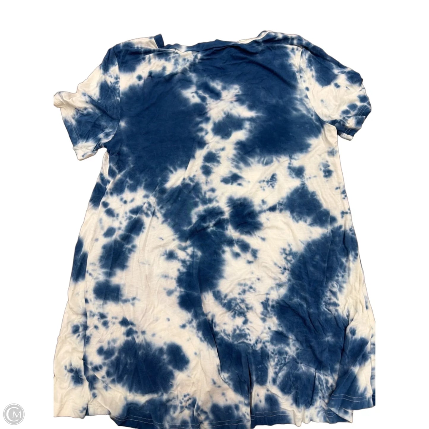 Top Short Sleeve Basic By Clothes Mentor In Tie Dye Print, Size: M