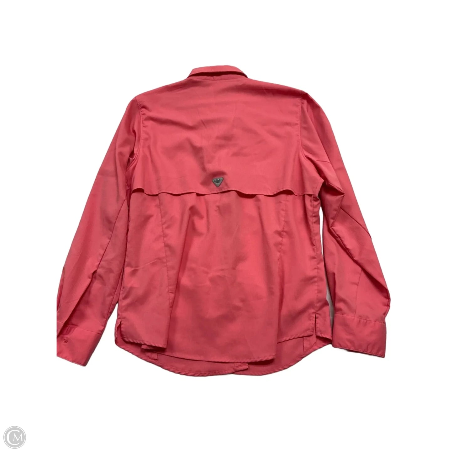 Athletic Top Long Sleeve Collar By Columbia In Pink, Size: M