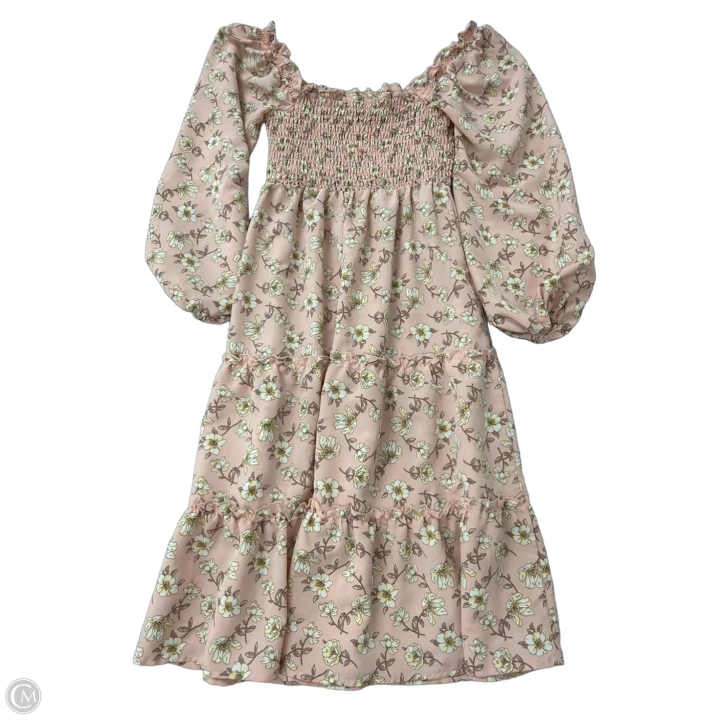 Dress Casual Midi By As U Wish In Floral Print, Size: Xs