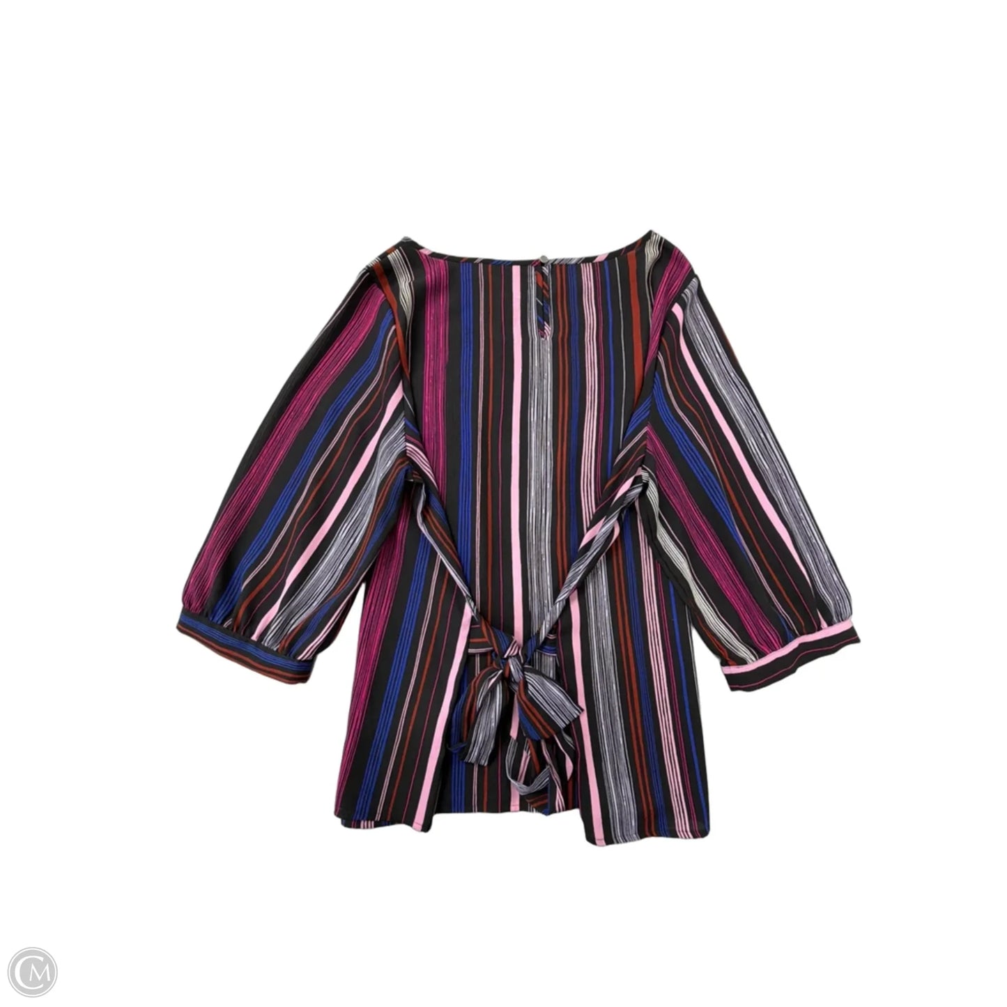 Top Long Sleeve By Apt 9 In Striped Pattern, Size: 1x