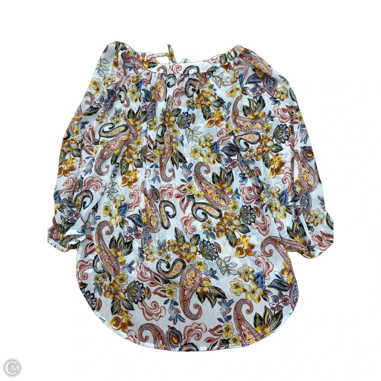 Top Long Sleeve By Alyx In Floral Print, Size: M
