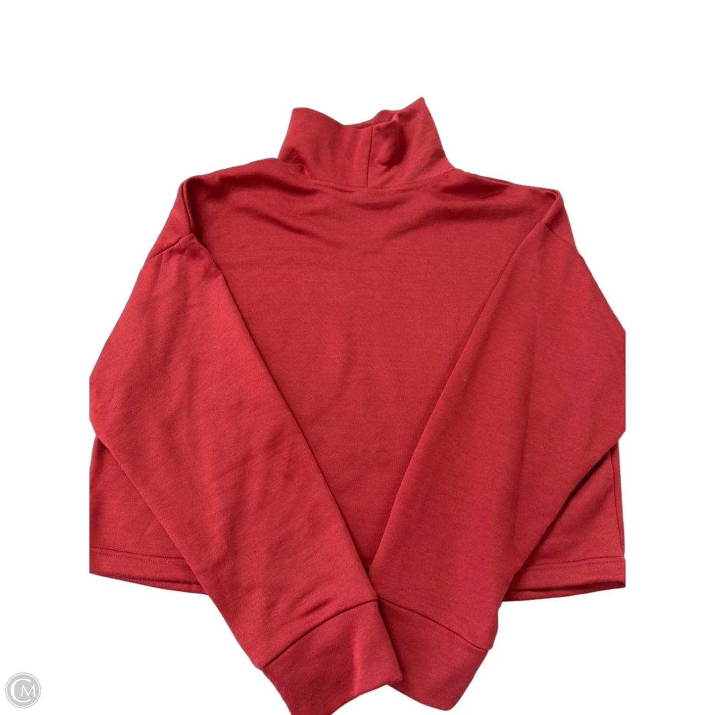 Athletic Top Long Sleeve Collar By New Balance In Red, Size: Xl