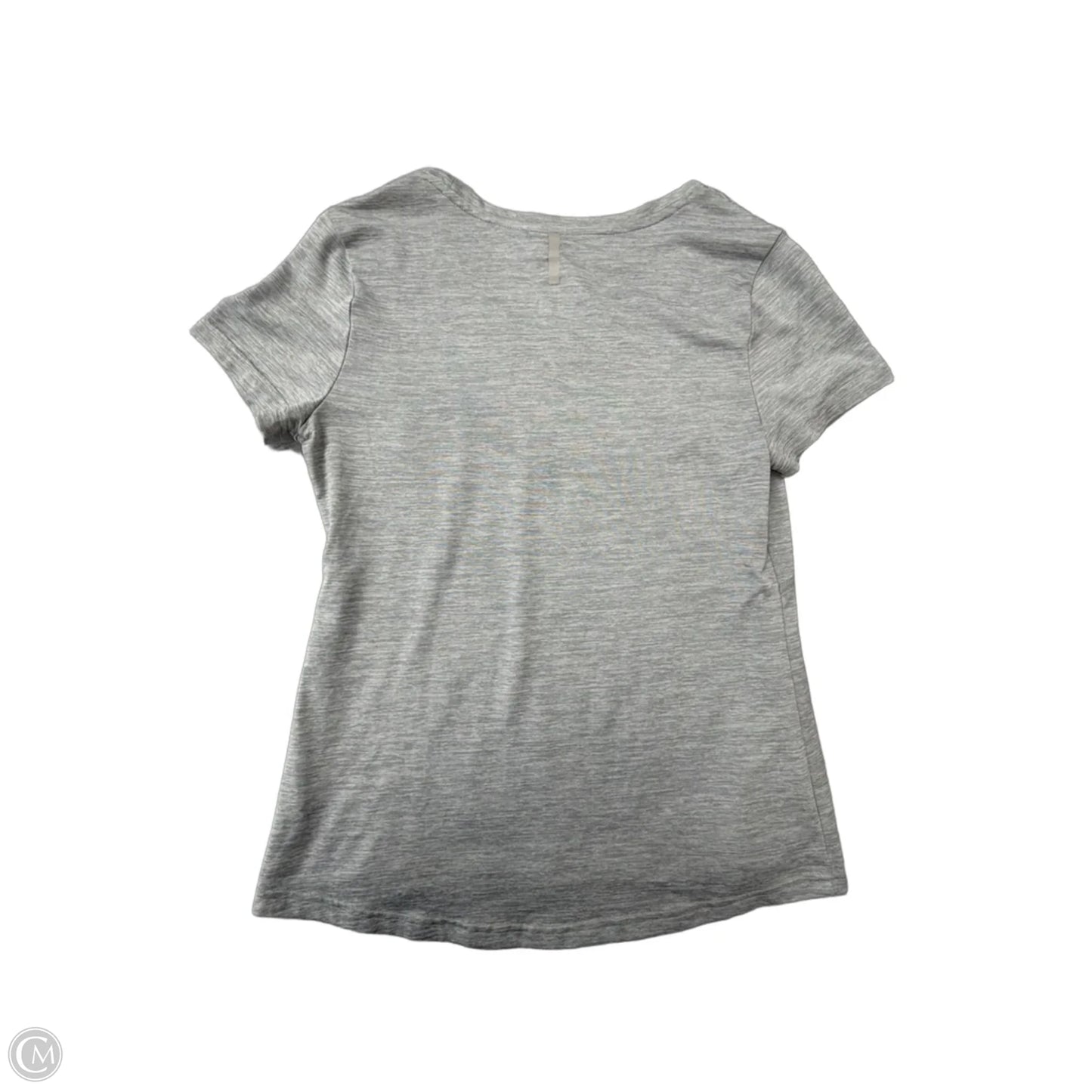 Athletic Top Short Sleeve By Fila In Grey, Size: M
