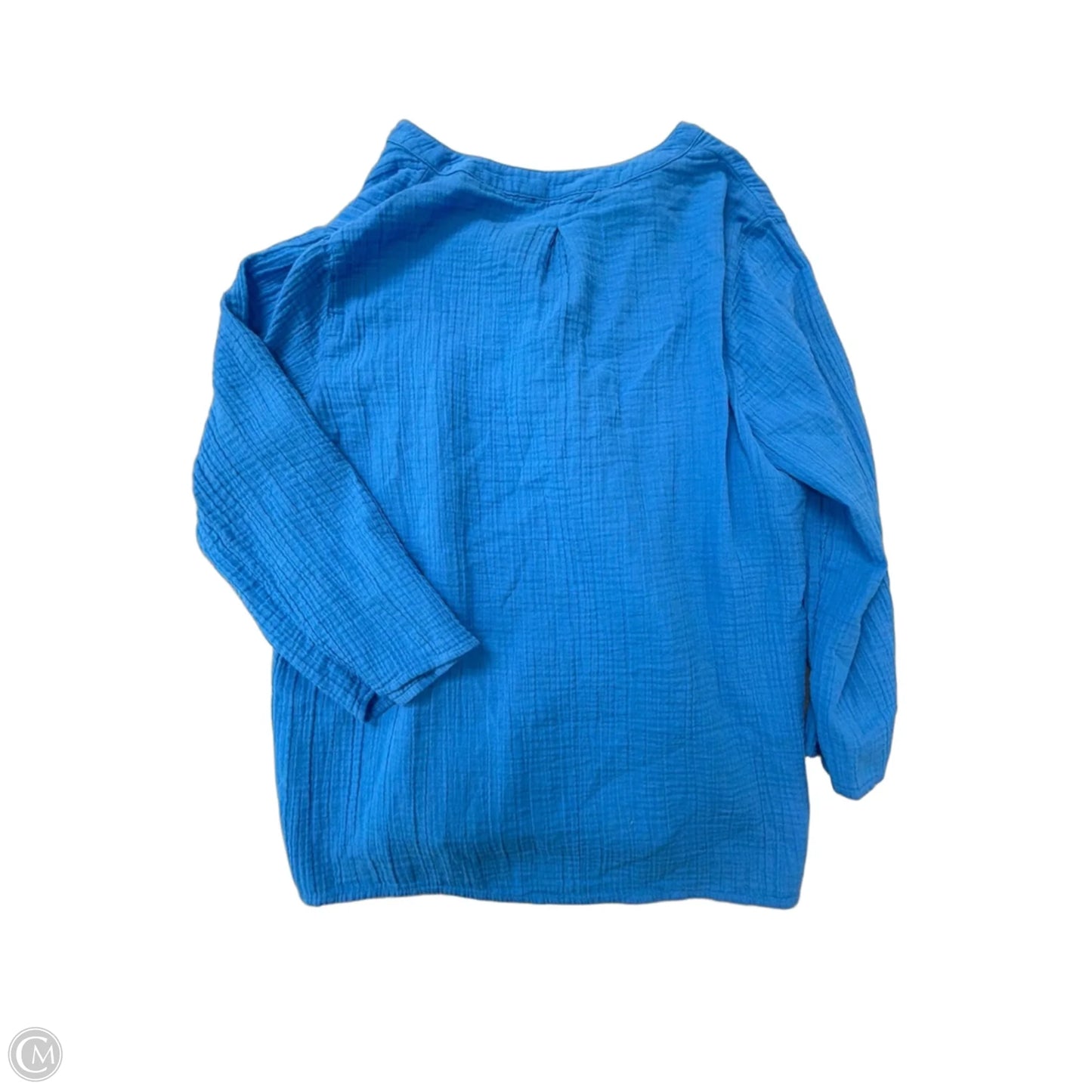 Top Long Sleeve By Soft Surroundings In Blue, Size: Xl