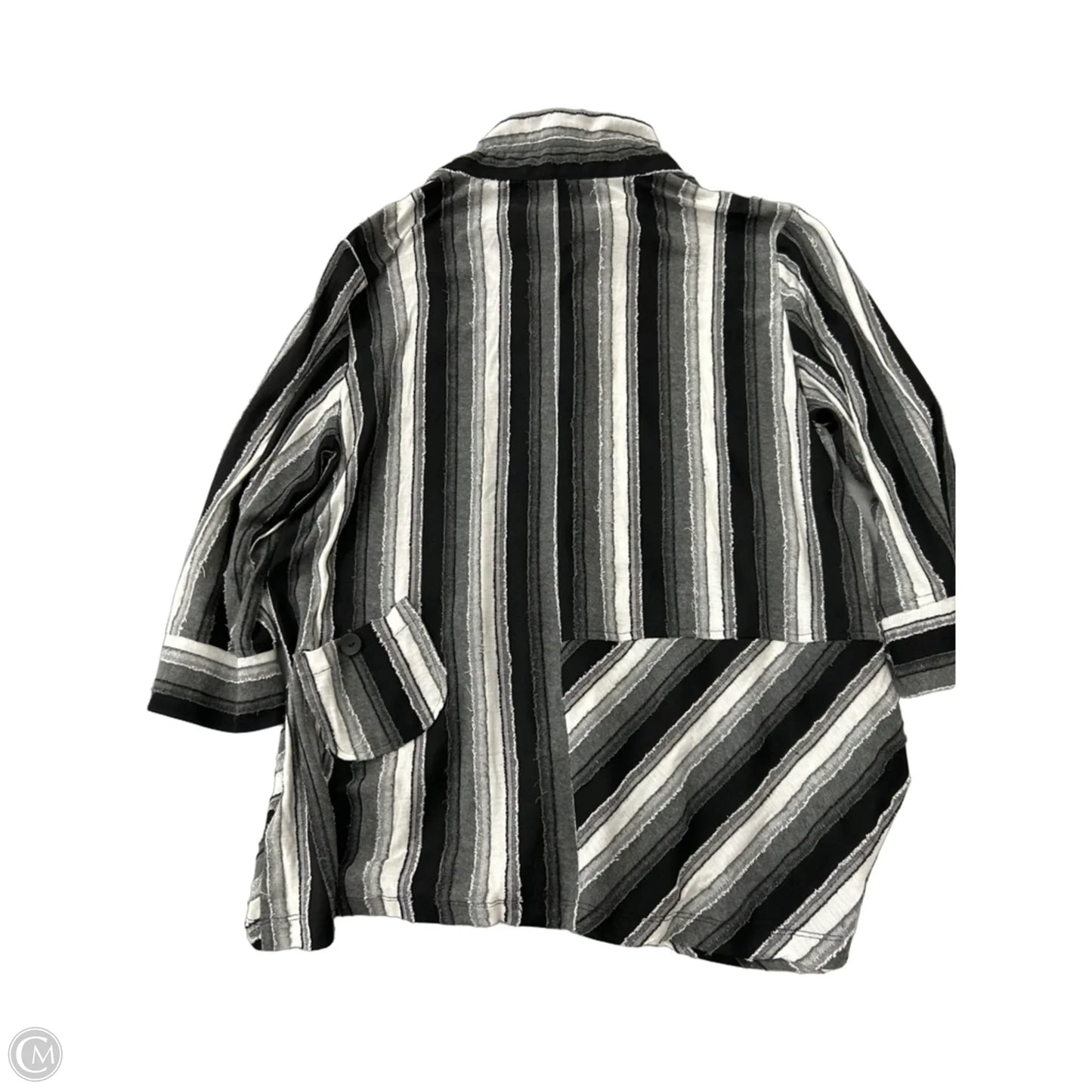 Top Long Sleeve By terra In Striped Pattern, Size: M
