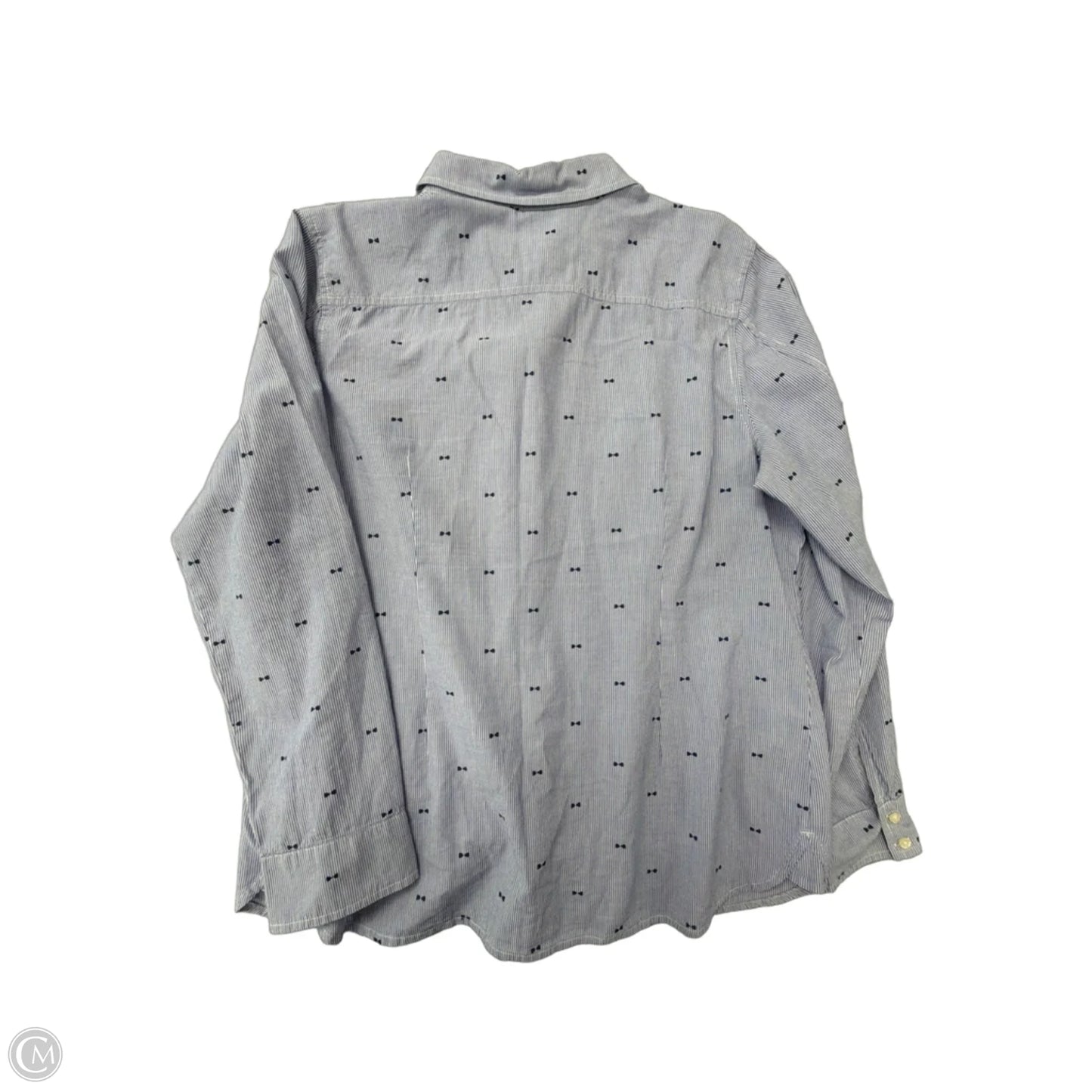 Top Long Sleeve By Tommy Hilfiger In Blue, Size: Xl