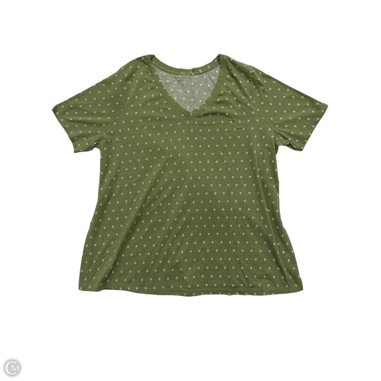 Top Short Sleeve By Lane Bryant In Green, Size: 1x