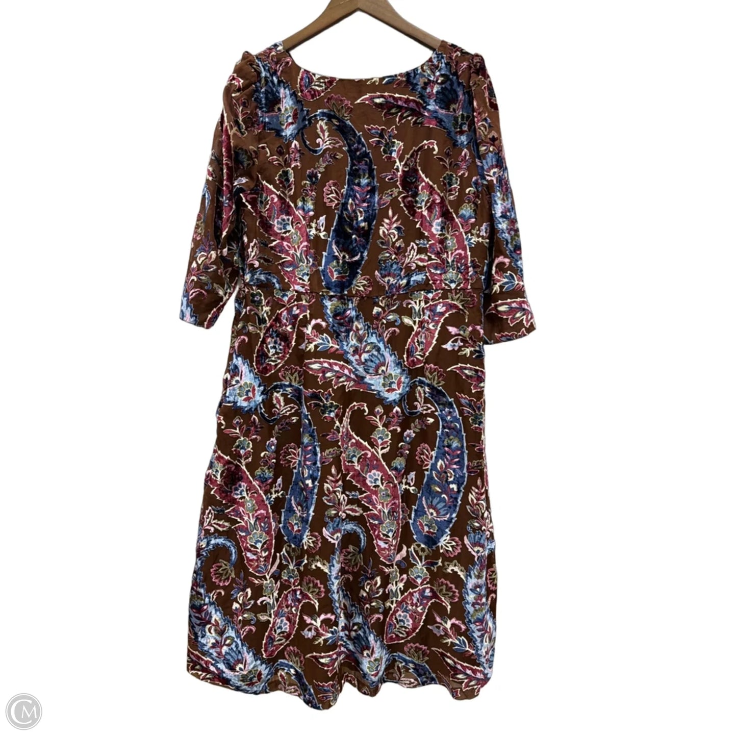Dress Casual Midi By Talbots In Floral Print, Size: Xlp