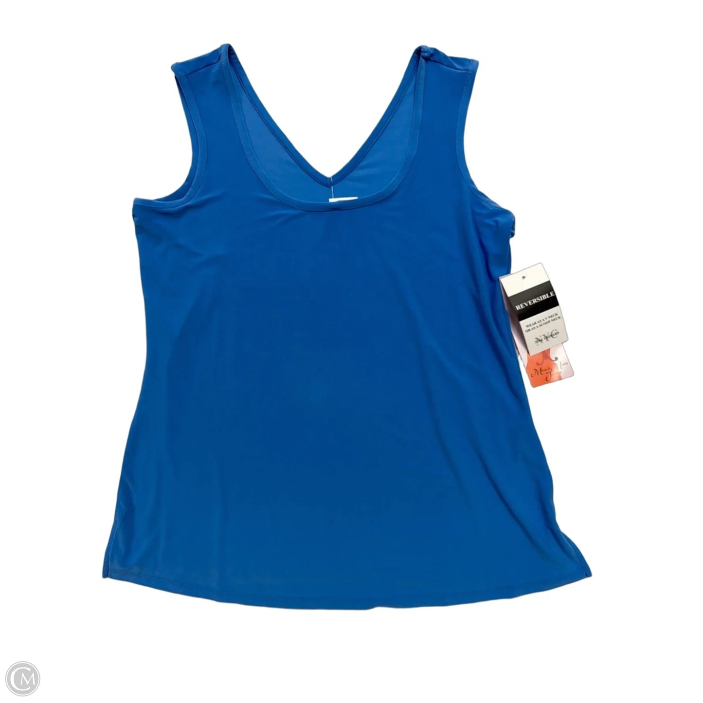 Tank Top By Nina Leonard In Blue, Size: M