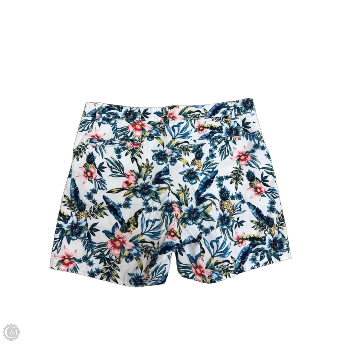 Shorts By Caribbean Joe In Tropical Print, Size: 12