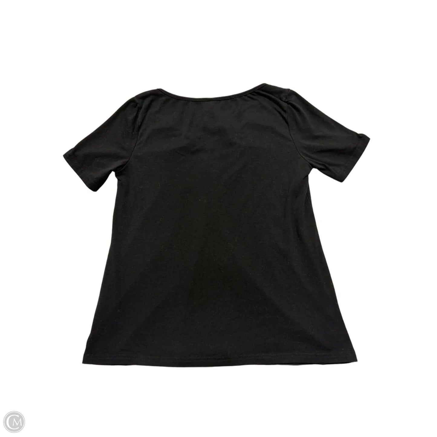 Top Short Sleeve By Shein In Black, Size: S