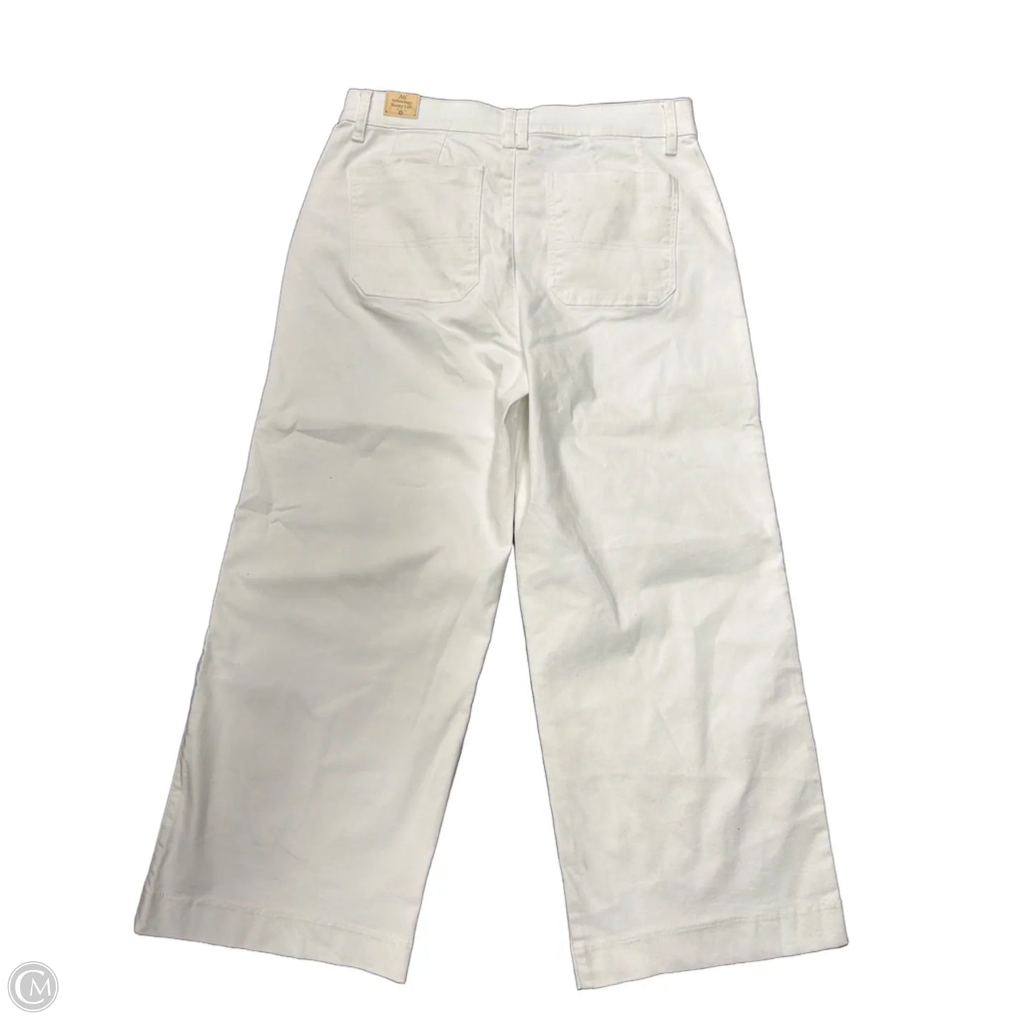 Jeans Wide Leg By Democracy In White Denim, Size: 10
