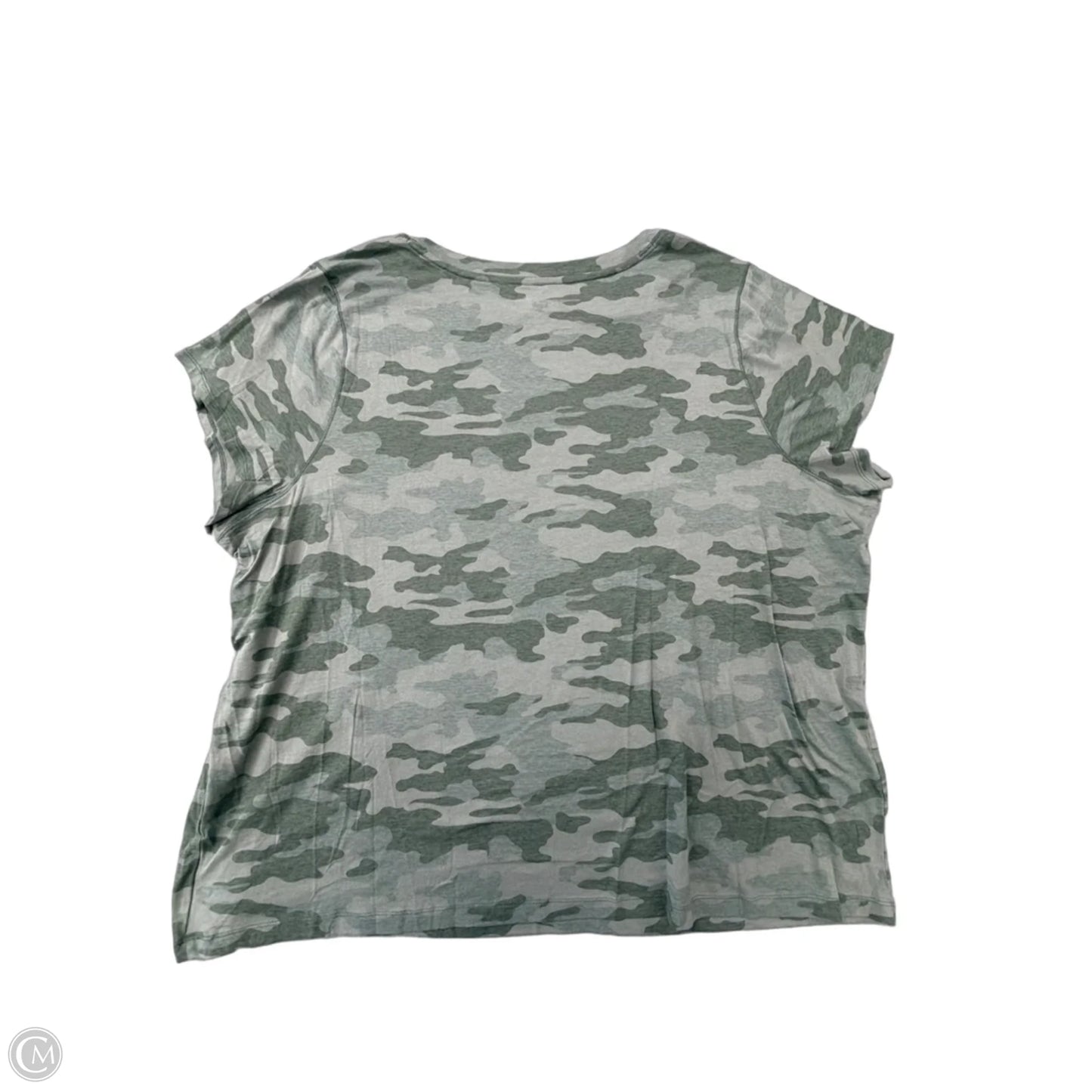Top Short Sleeve By Universal Thread In Camouflage Print, Size: 4x