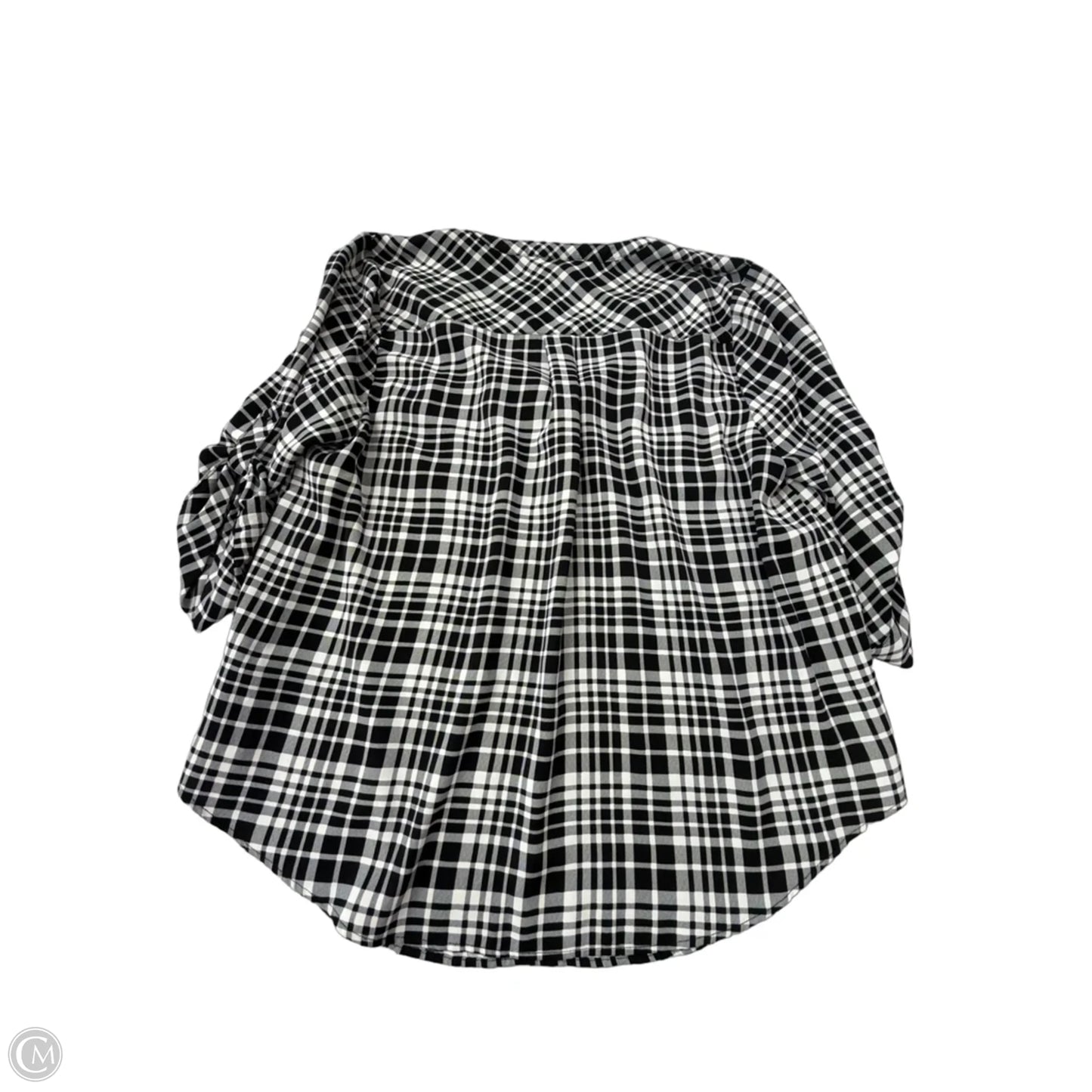 Top Long Sleeve By Torrid In Black & White, Size: 2x