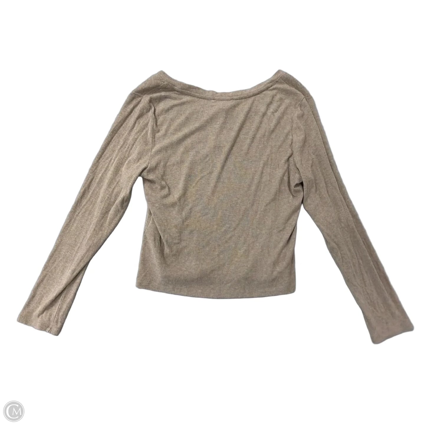 Top Long Sleeve Basic By And Now This In Brown, Size: L