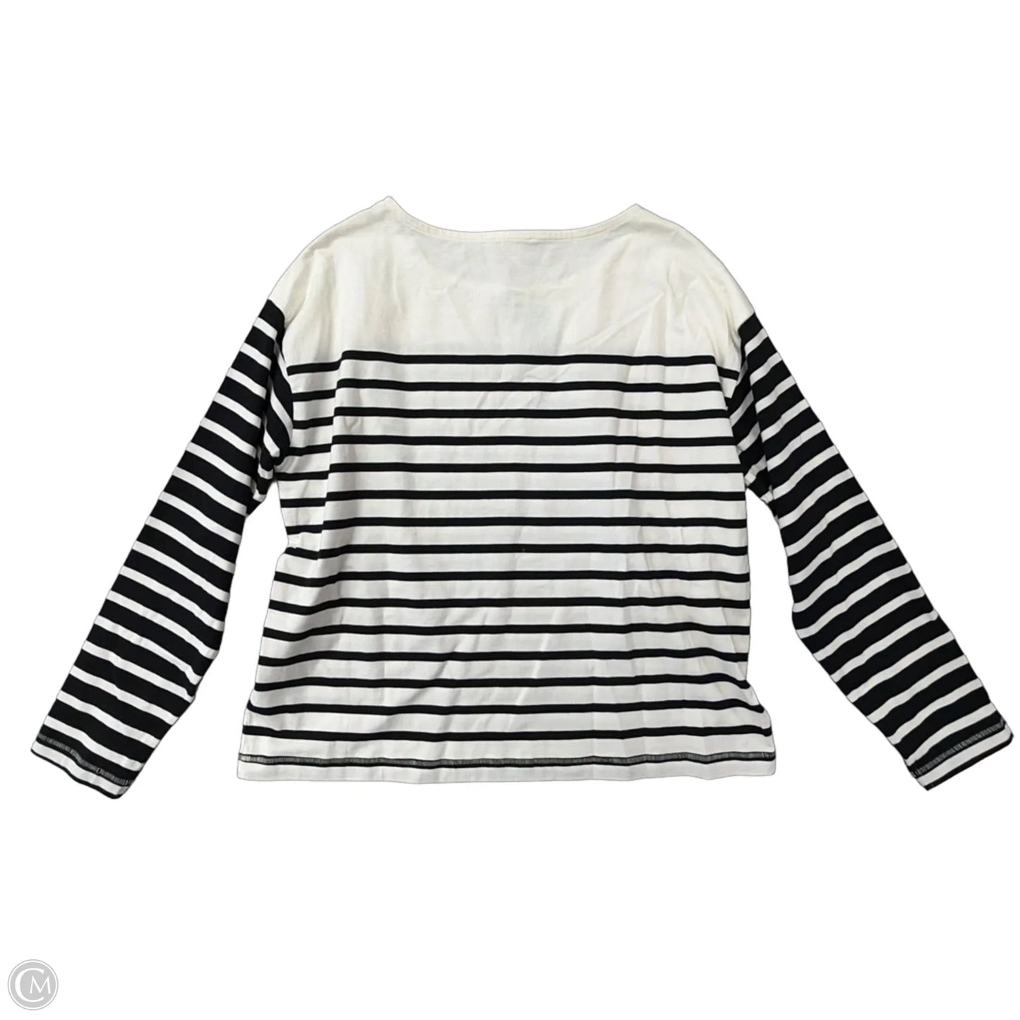 Top Long Sleeve By Maurices In Striped Pattern, Size: L